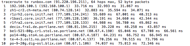 traceroute-terminal