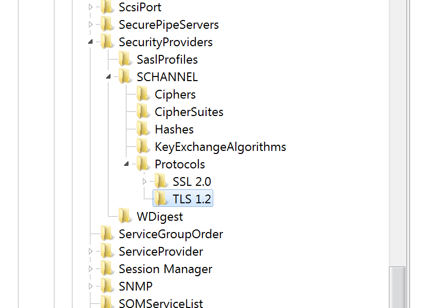 add TLS 1.2